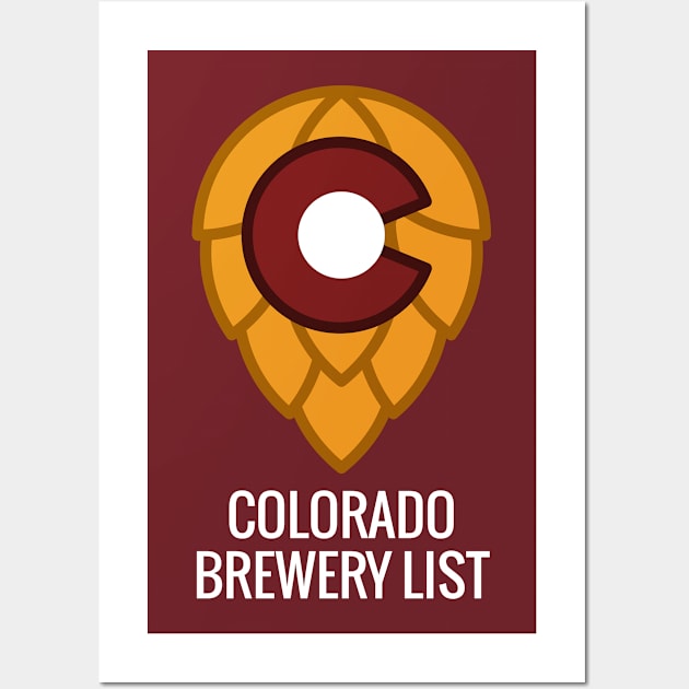 Colorado Brewery List - Dark Wall Art by ColoradoBreweryList